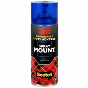 Bote de pegamento en spray 3M SprayMount de 200 ml adhesivo reposicionable y removible para maquetas y diseño.