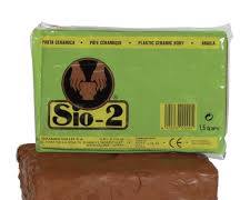 Paquete de arcilla natural SIO-2 de 1,5 kg para modelar y esculpir.
